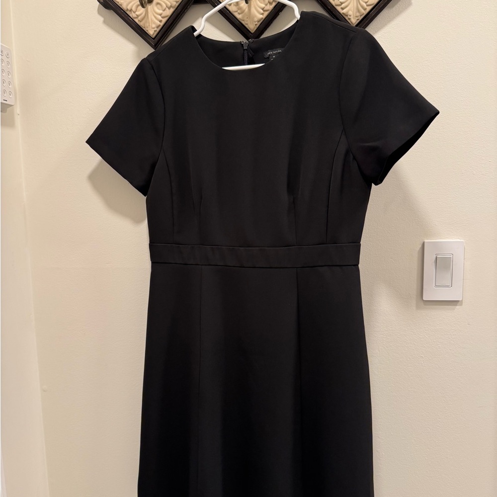Ann Taylor Black A-line Midi Dress for Work